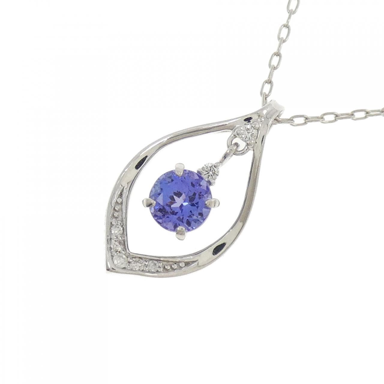 PT900/PT850 タンザナイト ネックレス 0.68CT
