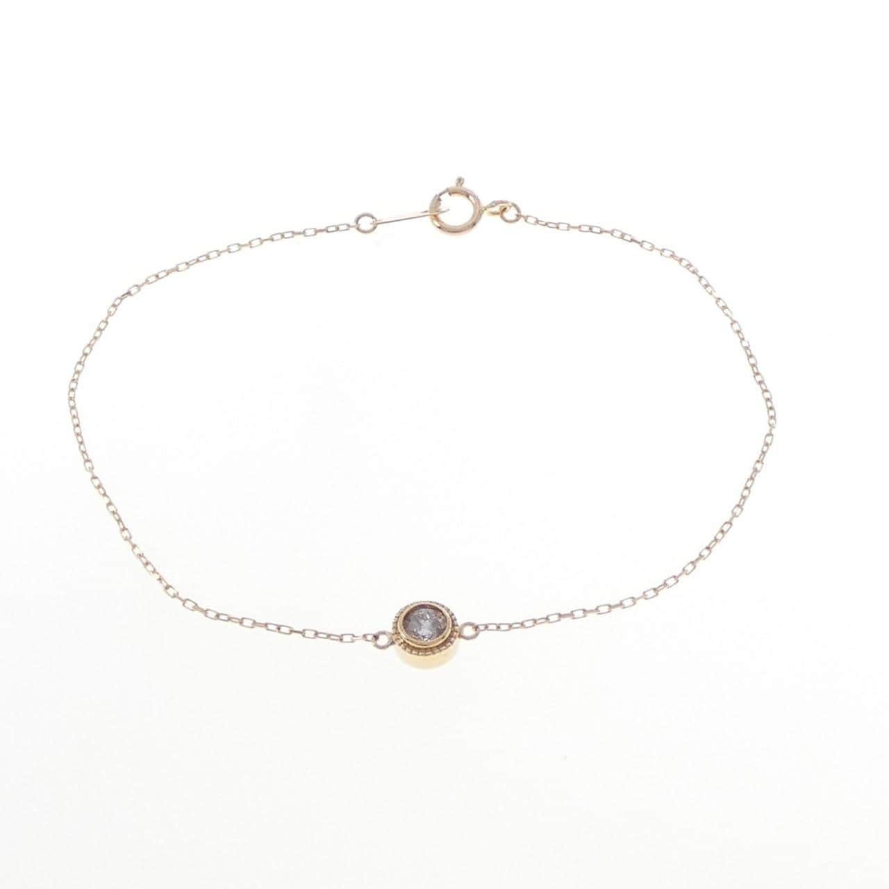 K18PG ダイヤモンド ブレスレット 0.15CT