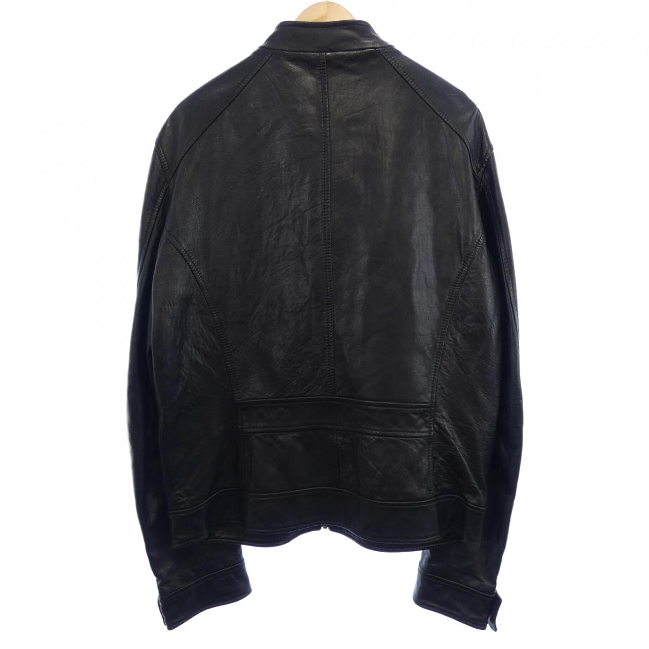 ドルチェアンドガッバーナ DOLCE&GABBANA G9GH0L レザーライダースジャケット