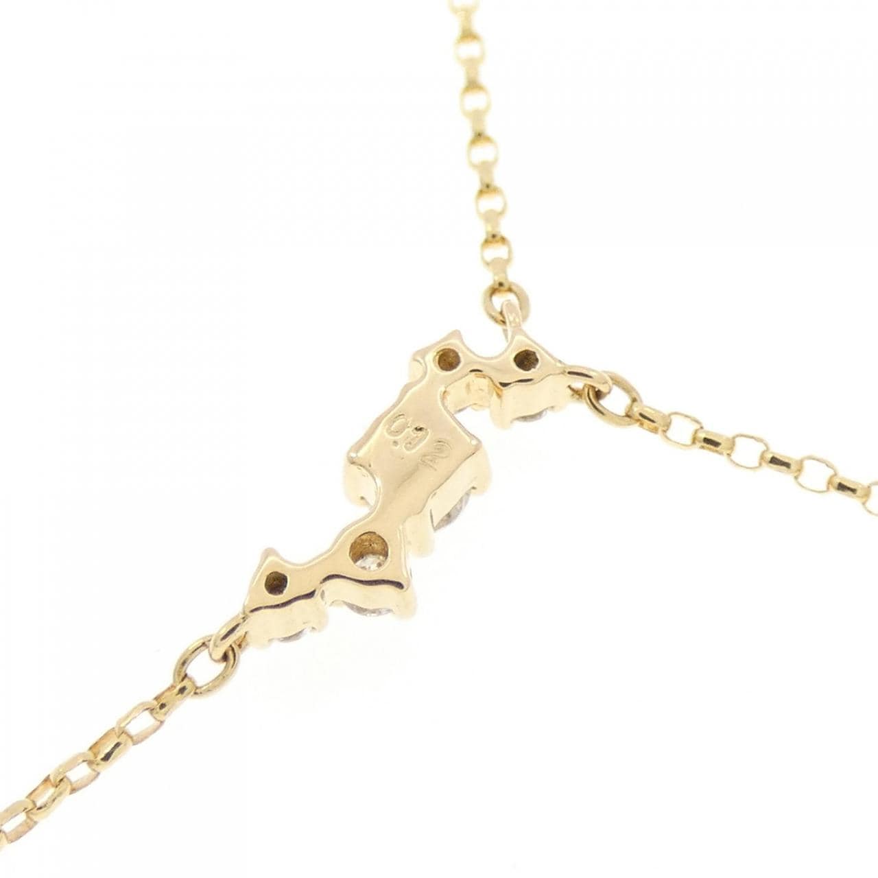 K18YG ダイヤモンド ネックレス 0.12CT