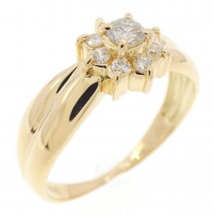 K18YG ダイヤモンド リング 0.20CT