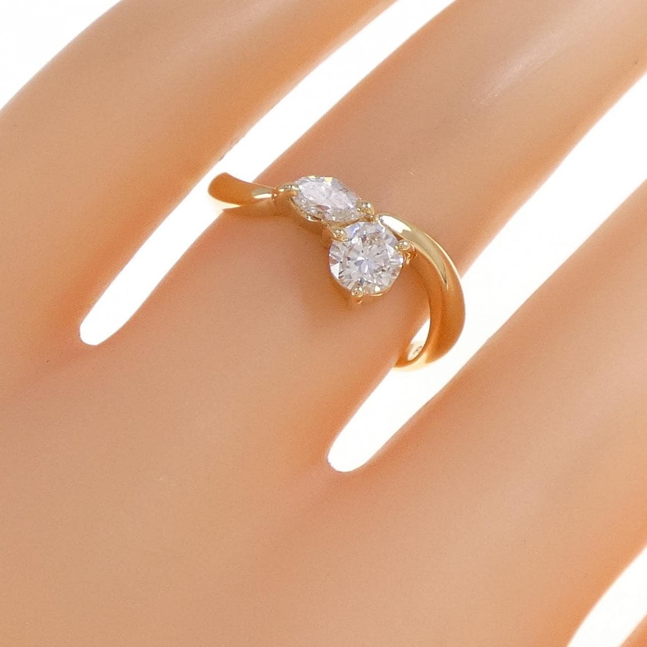 K18YG ダイヤモンド リング 0.50CT