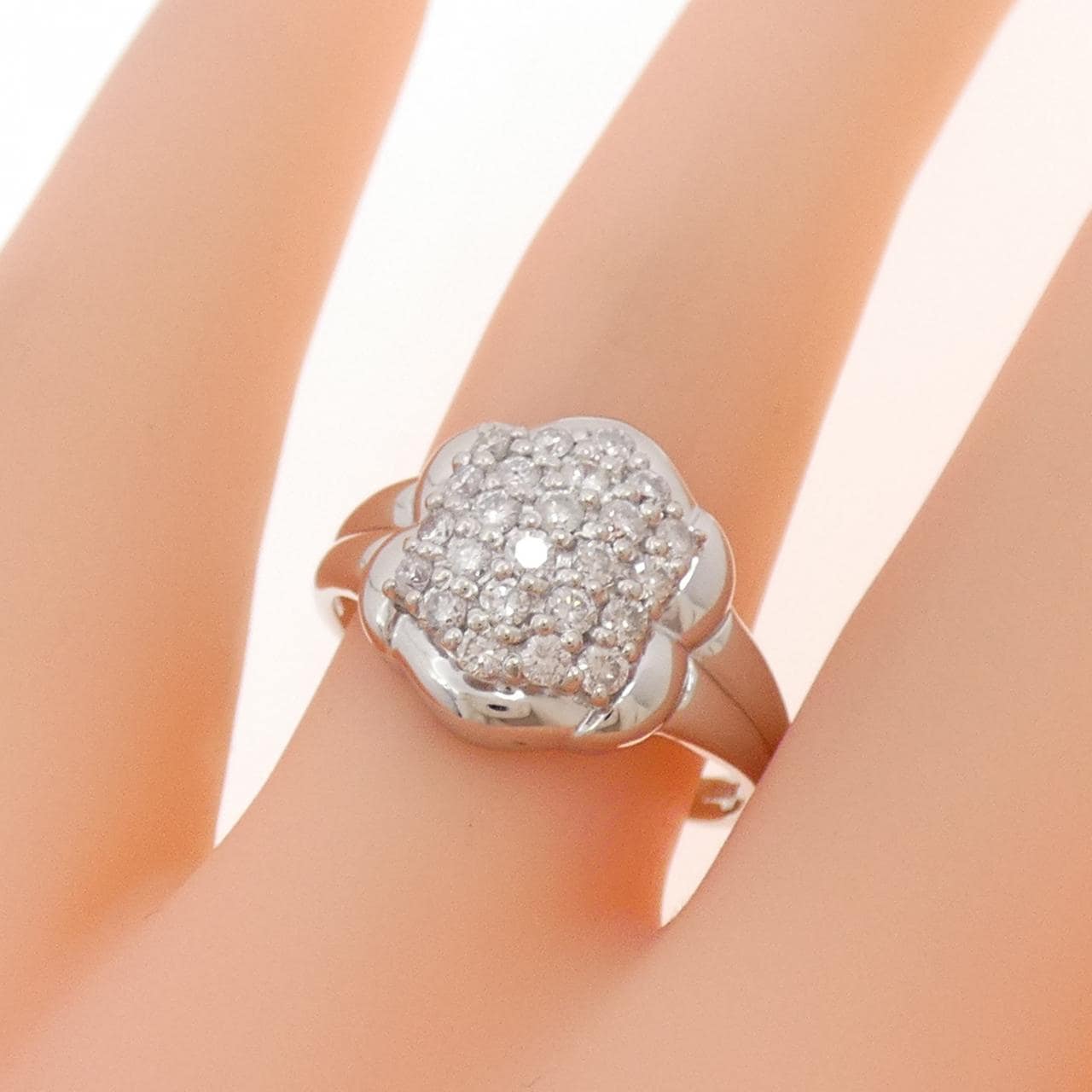 PT900 パヴェ ダイヤモンド リング 0.50CT