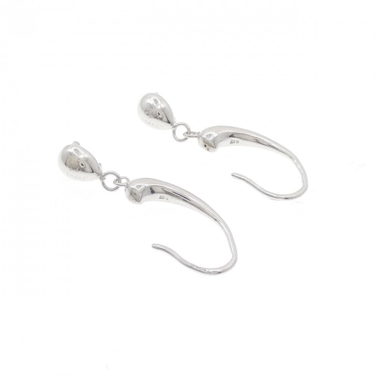 PT900/K14WG ダイヤモンド ピアス 0.21CT