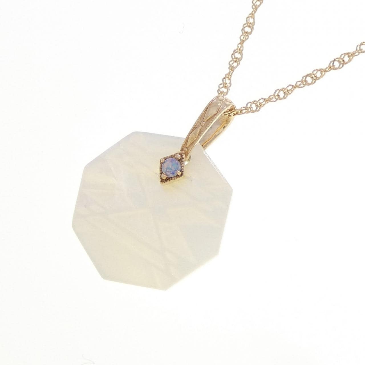 アガット マザーオブパール ネックレス