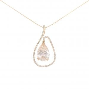 K18PG ベリル ネックレス 4.02CT