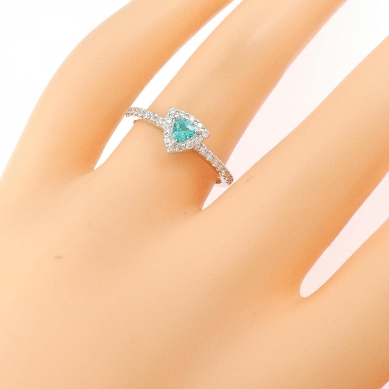 PT900 パライバトルマリン リング 0.15CT