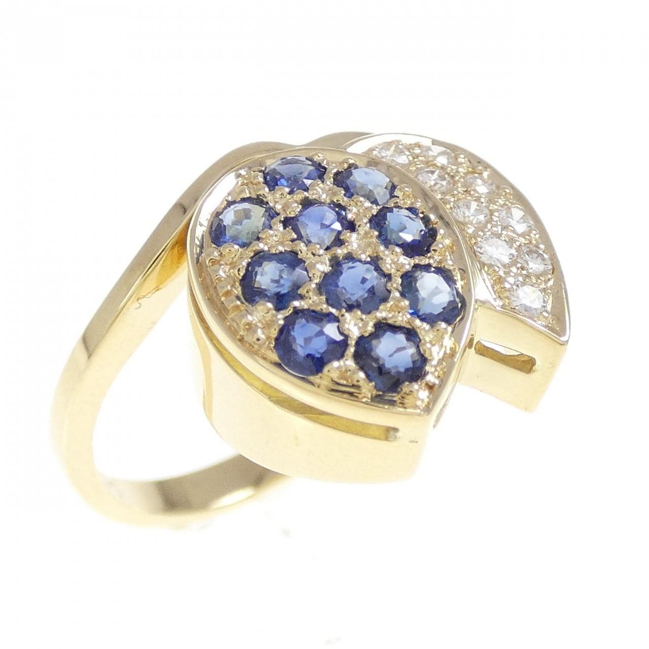K18YG サファイヤ リング 0.70CT