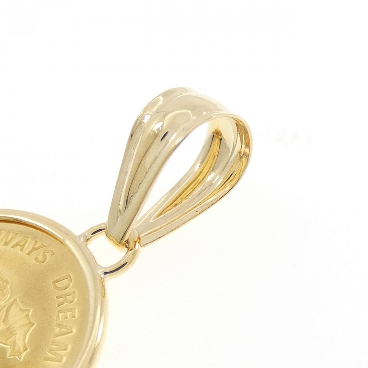 K18YG(枠) コイン ペンダント