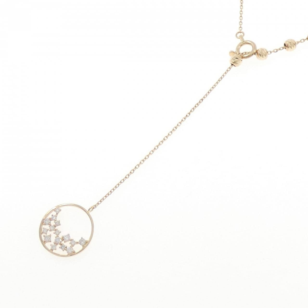 K10YG ダイヤモンド ネックレス 0.12CT