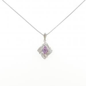 PT900/PT850 サファイヤ ネックレス 0.36CT