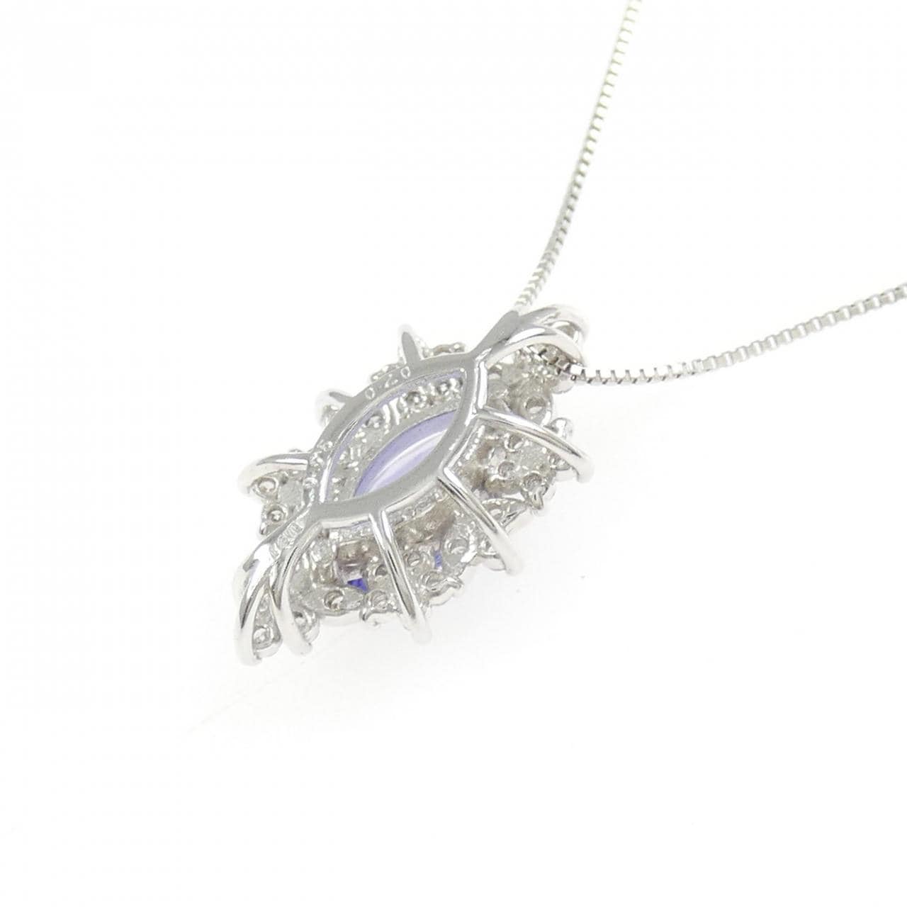 K18WG タンザナイト ネックレス 0.75CT