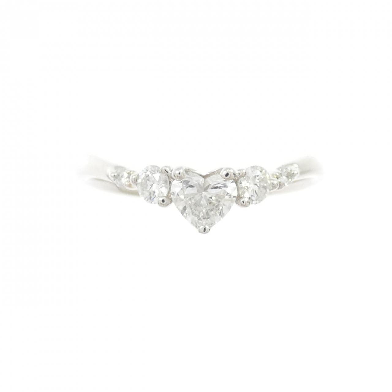 トリロジー ハート ダイヤモンド リング 0.40CT