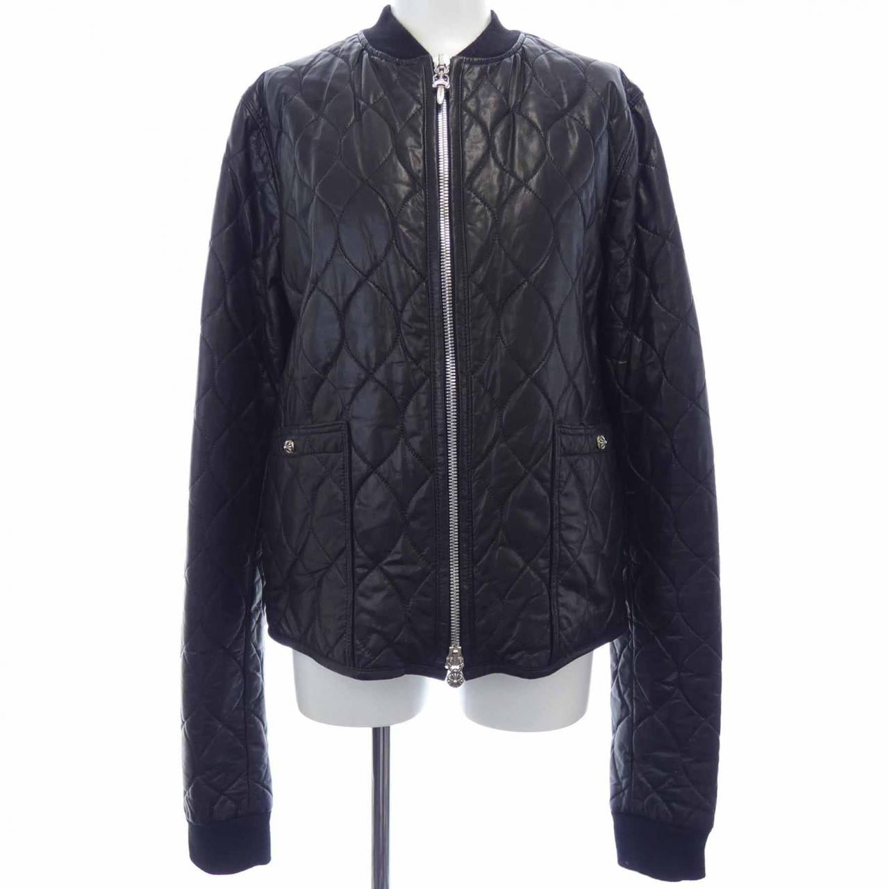 CHROME HEARTS HEARTS leather jacket