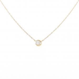 スタージュエリー ムーンセッティング ネックレス 0.06CT
