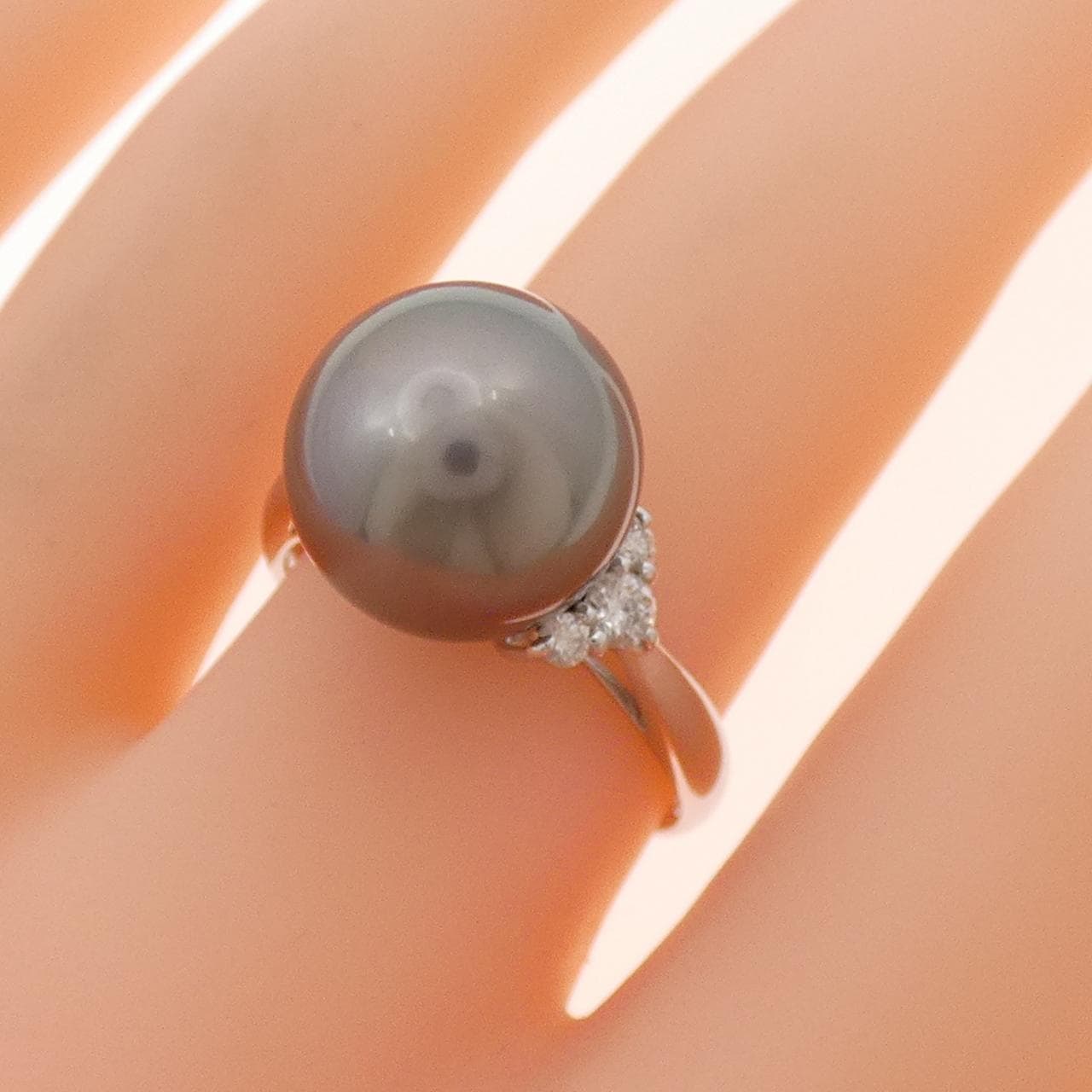 PT900 黒蝶パール リング 11.9mm