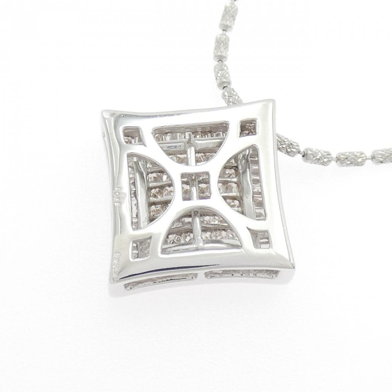 K18WG ダイヤモンド ネックレス 2.03CT