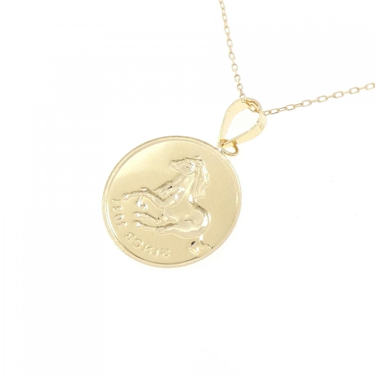 【新品】K18YG ホース ネックレス