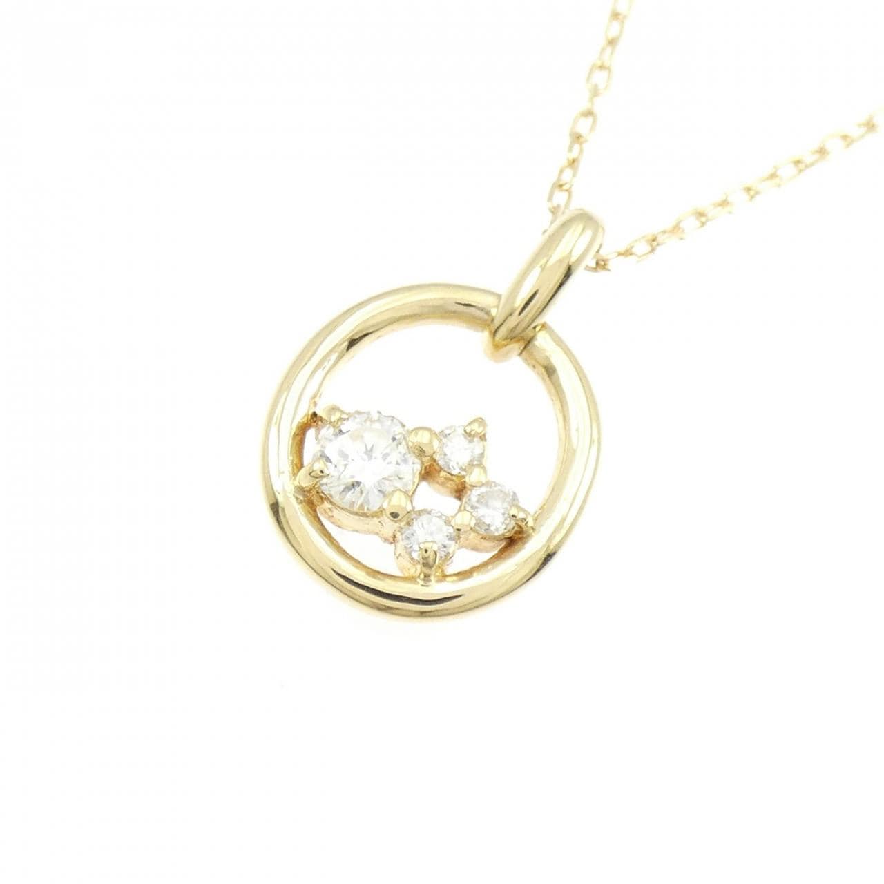 K18YG ダイヤモンド ネックレス 0.20CT