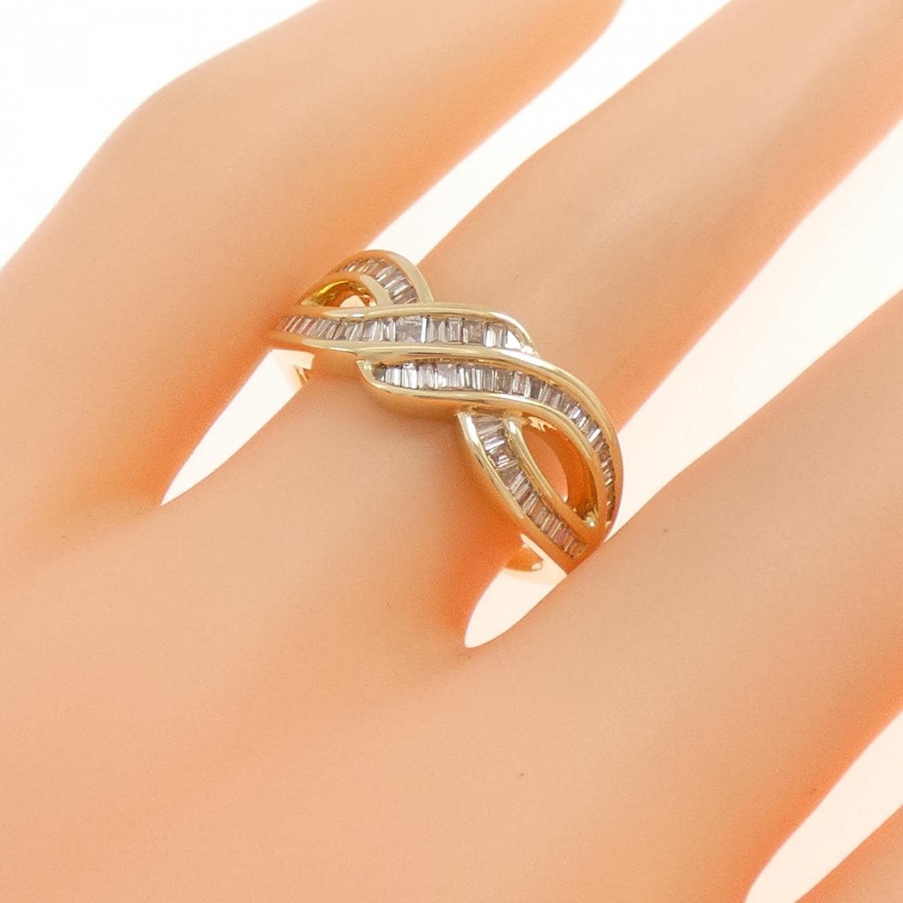 K18YG ダイヤモンド リング 0.40CT