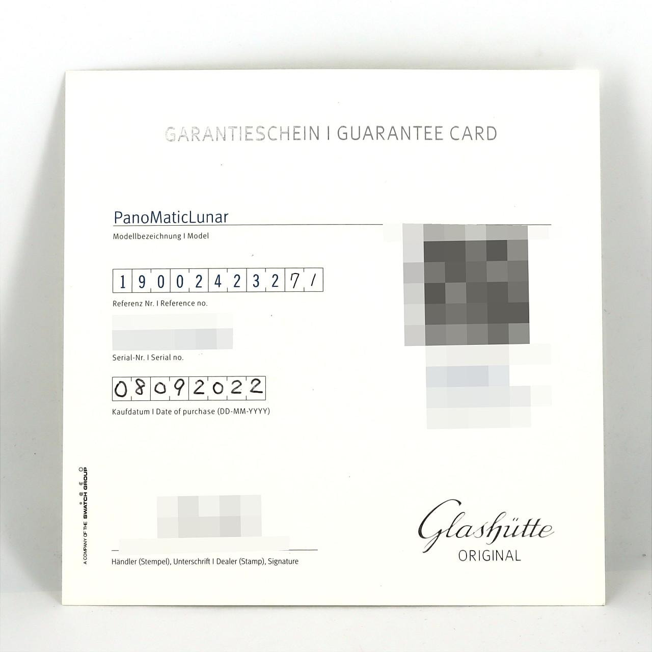 Glashütte Original PanoMaticLunar 1-90-02-42-32-71 SS Automatic