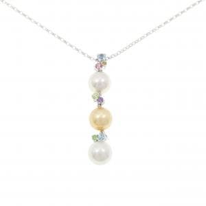K18WG Akoya pearl necklace
