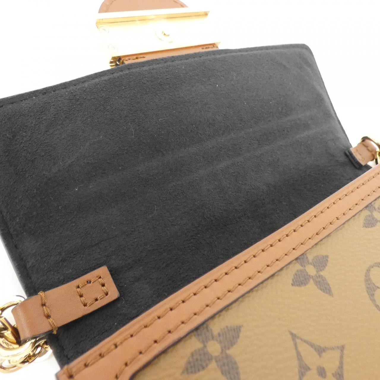 LOUIS VUITTON Monogram Portefeuille Dauphine M68746 Chain Wallet