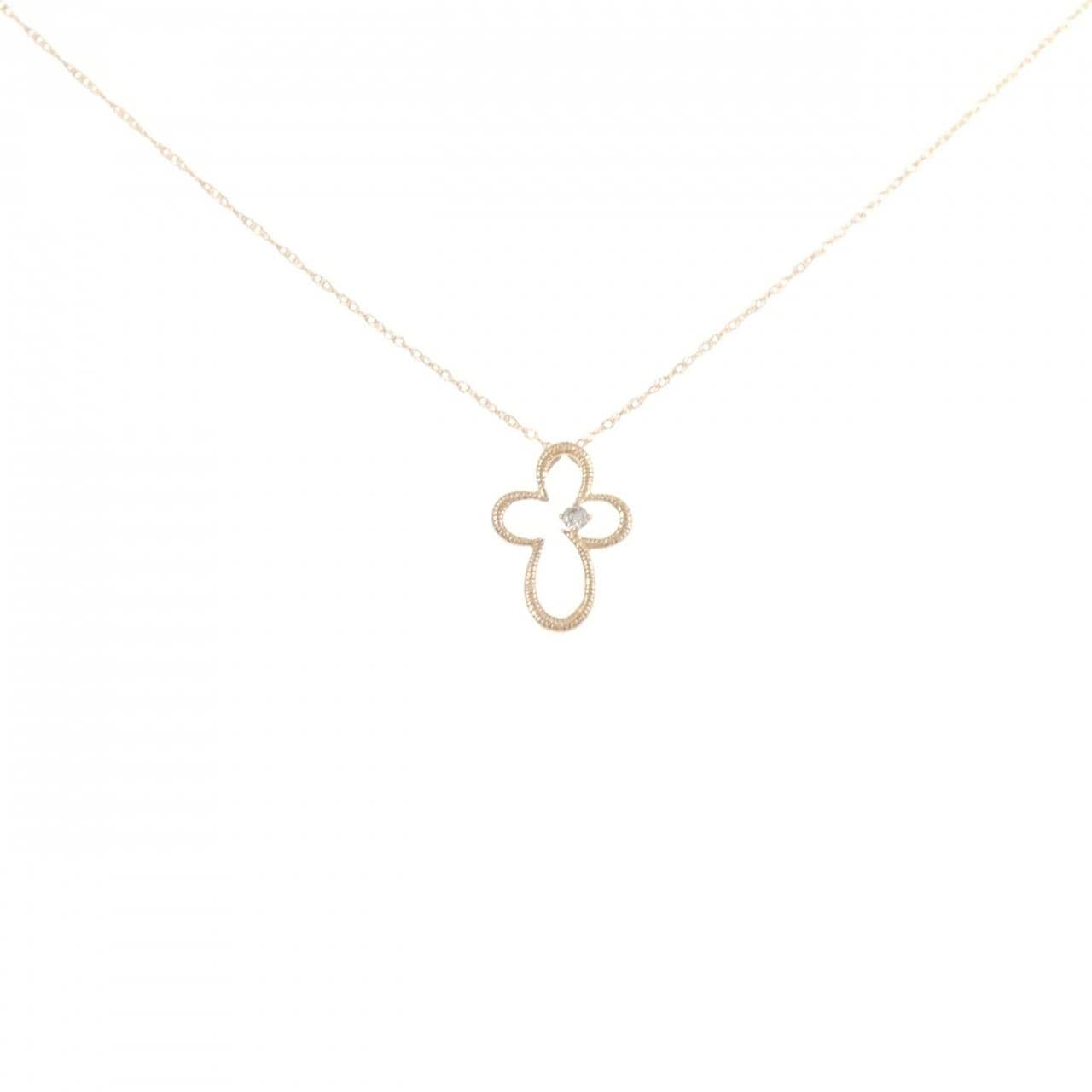 K18PG ダイヤモンド ネックレス 0.03CT