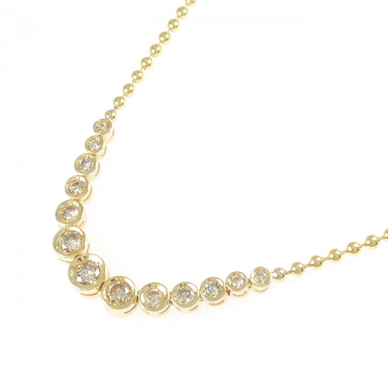 K18YG ダイヤモンド ネックレス 1.11CT