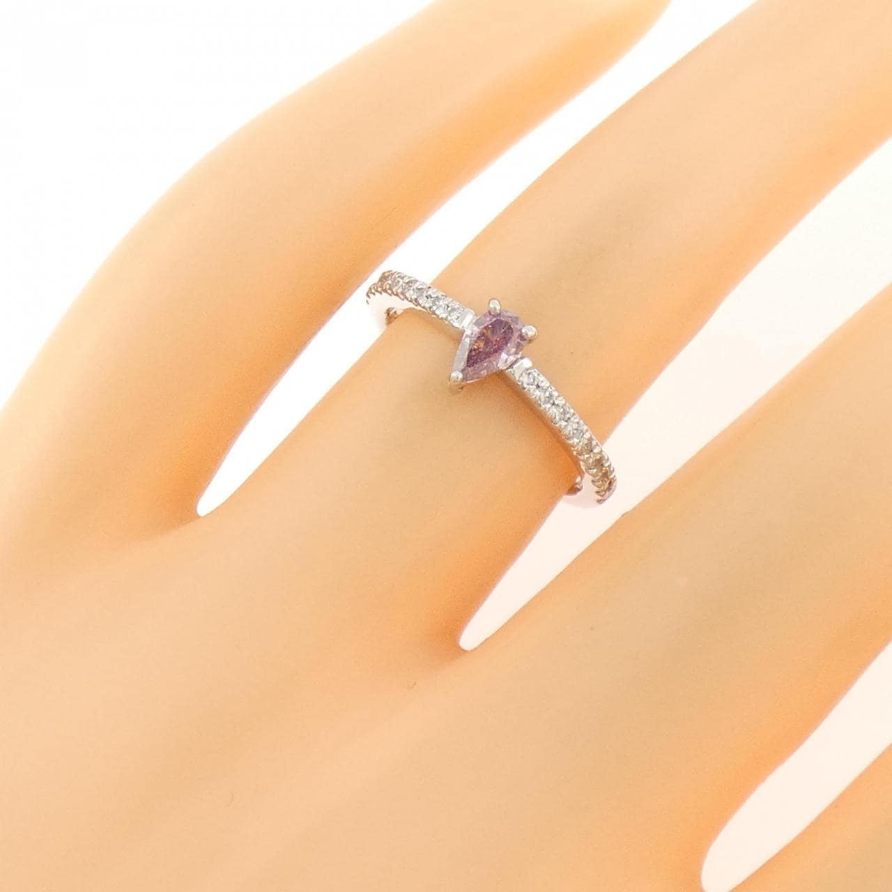 PT900 ダイヤモンド リング 0.253CT FIPP I1 ファンシーカット