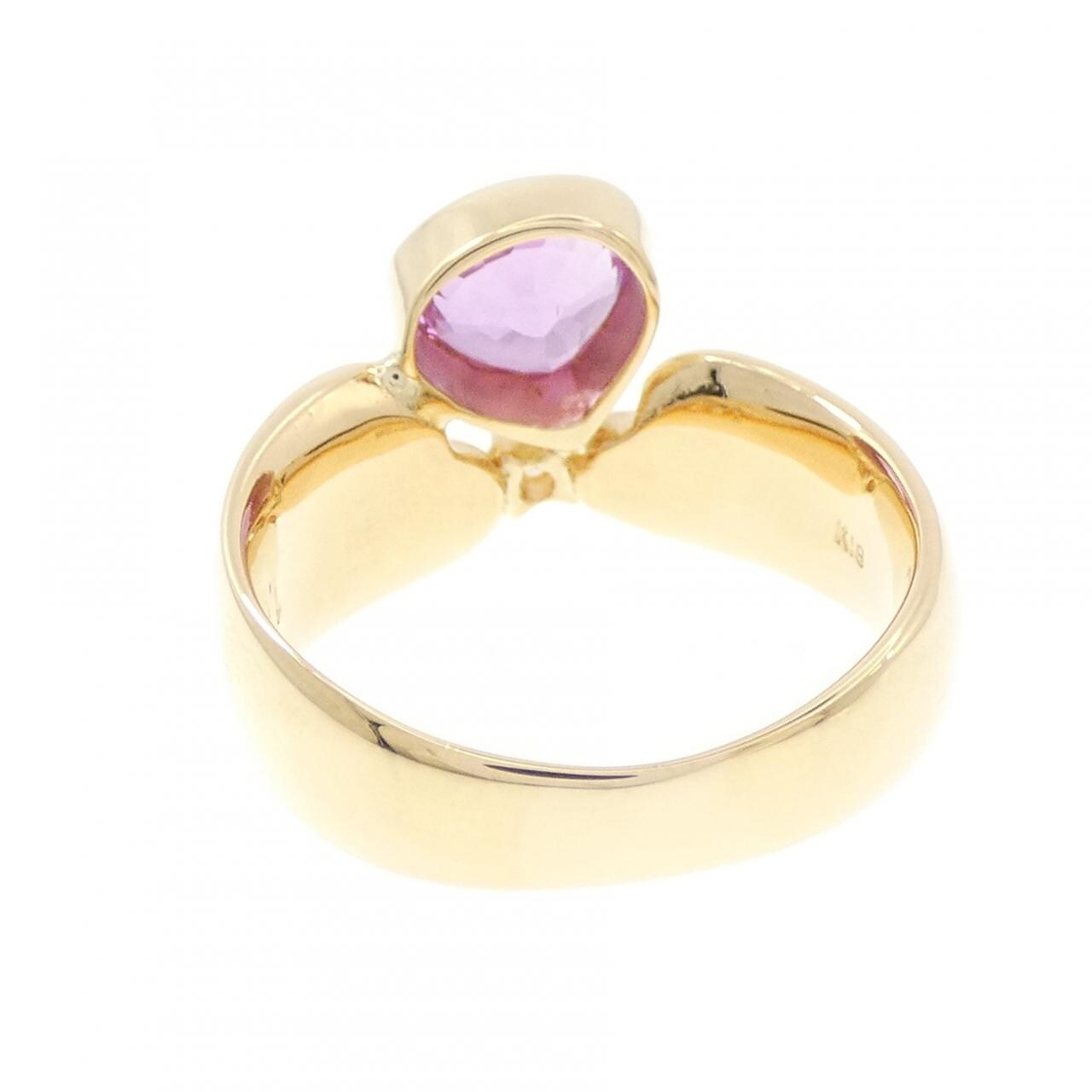 K18YG サファイヤ リング 1.27CT