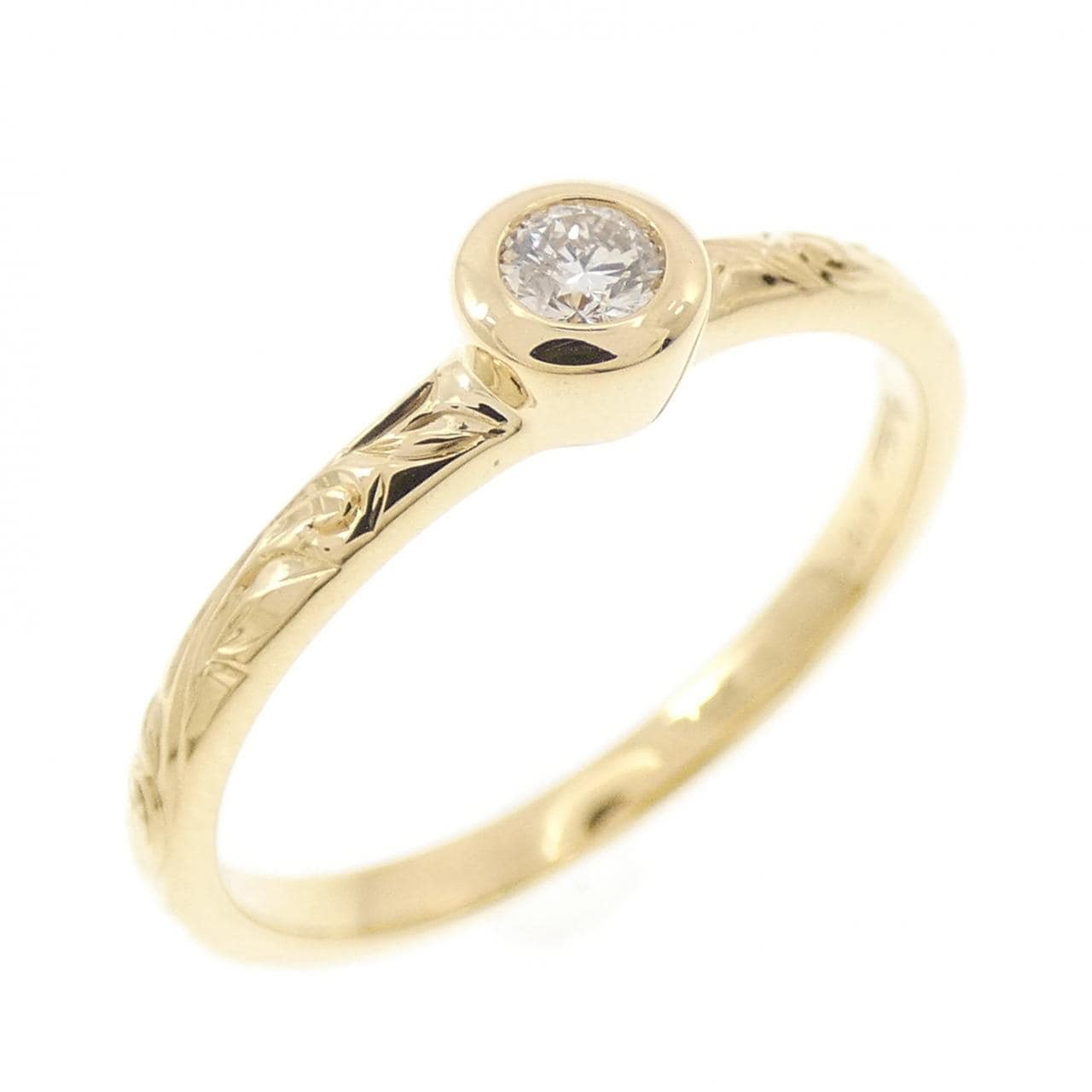 K18YG ダイヤモンド リング 0.10CT