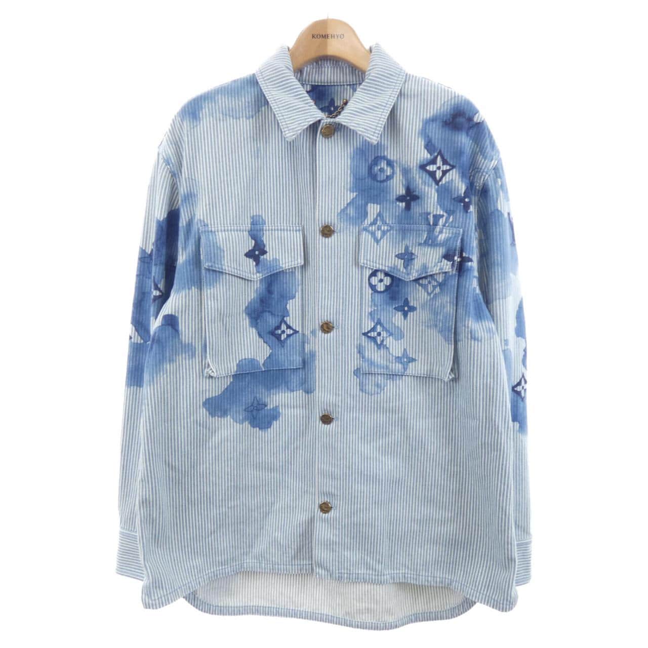 ルイヴィトン LOUIS VUITTON ストライプモノグラムワークウェア HLS05WBX7 デニムジャケット