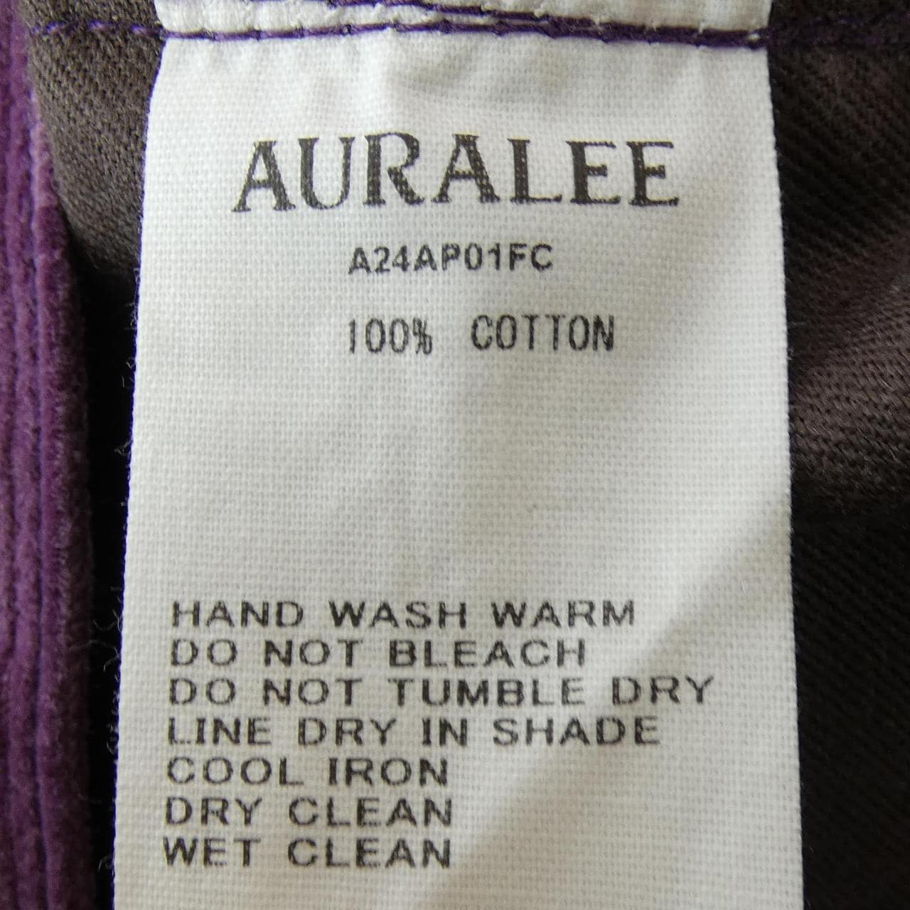 オーラリー AURALEE パンツ