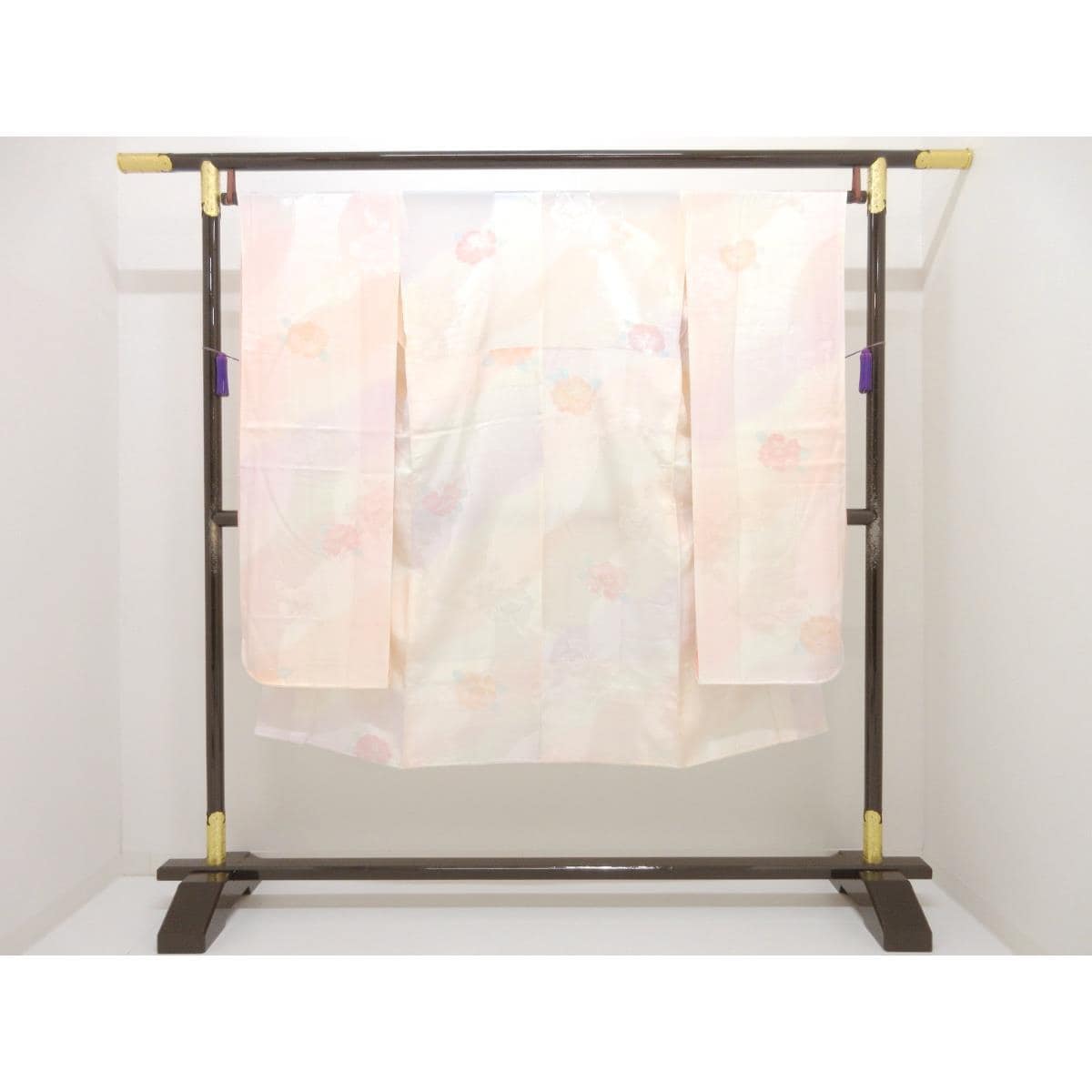 長襦袢　振袖　友禅加工ボカシ染