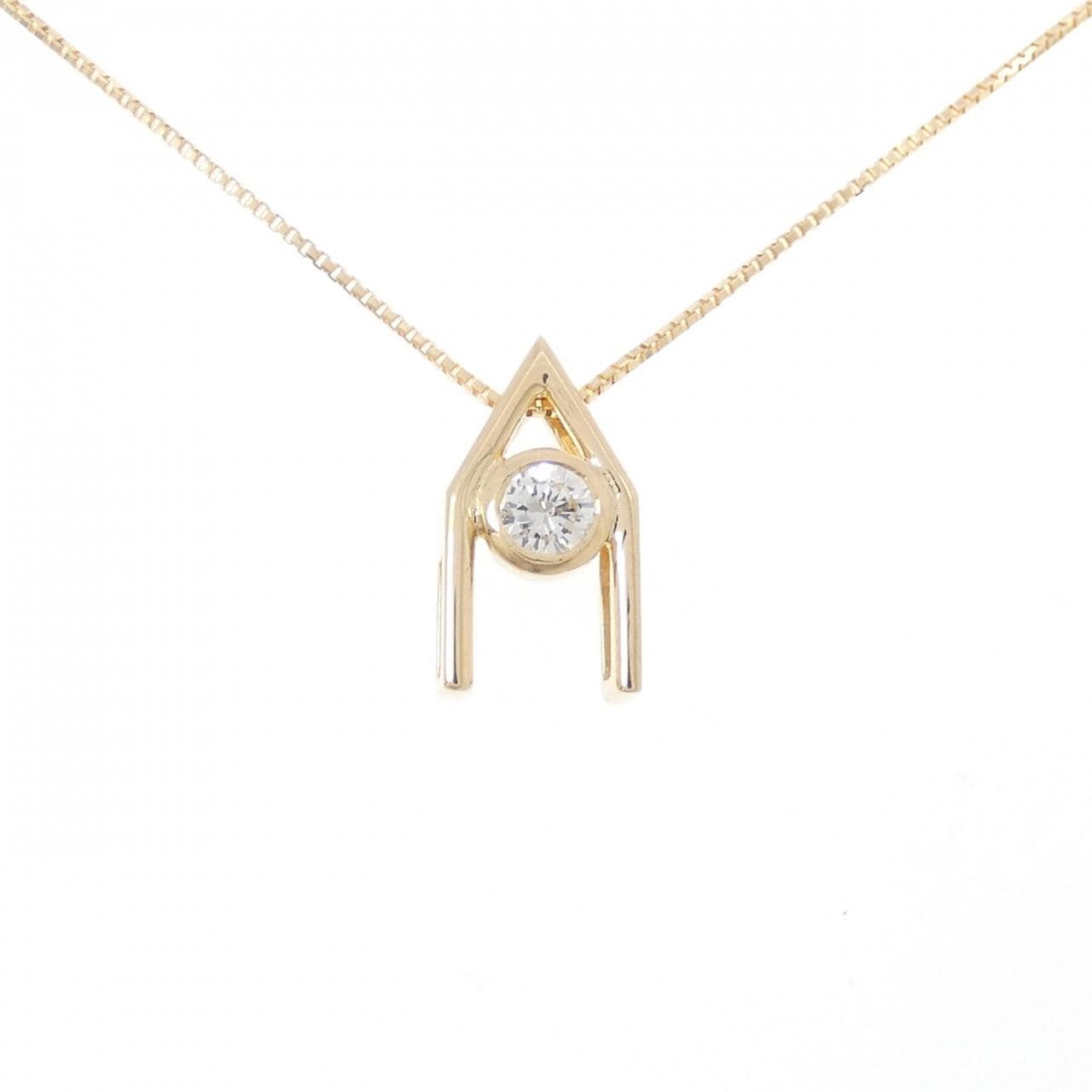K18YG ダイヤモンド ネックレス 0.13CT