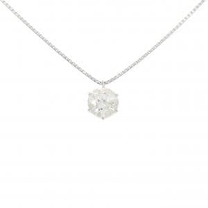 PT900/PT850 ソリティア ダイヤモンド ネックレス 1.026CT