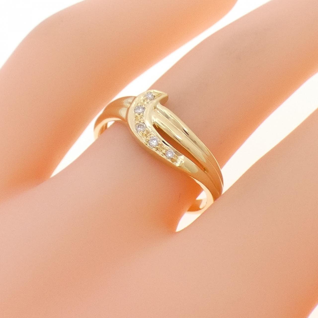 K18YG ダイヤモンド リング