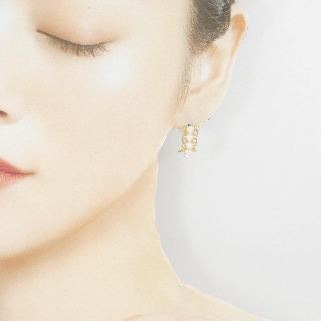 K18YG アコヤパール ピアス