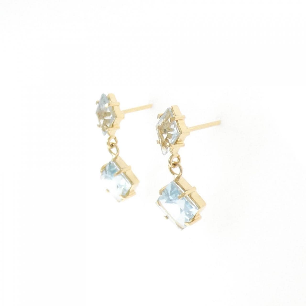 K18YG ブルートパーズ ピアス