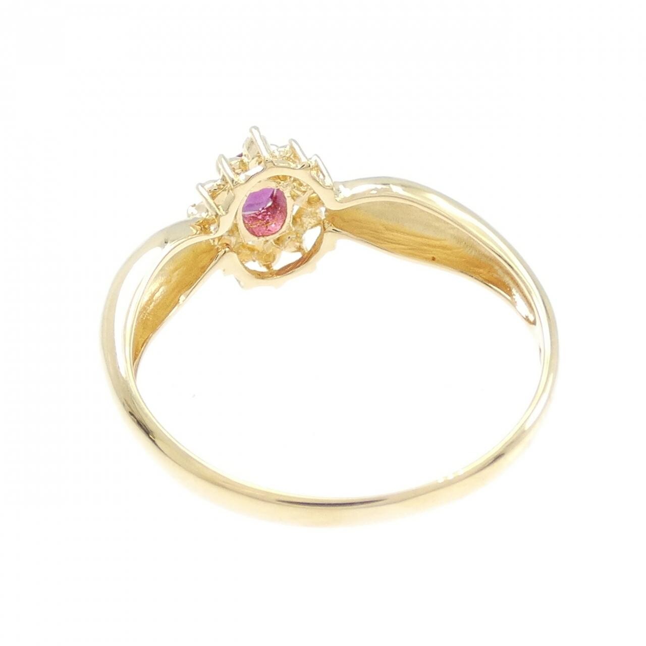 K18YG ルビー リング