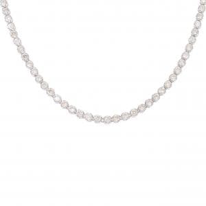 K18WG ダイヤモンド ネックレス 5.28CT