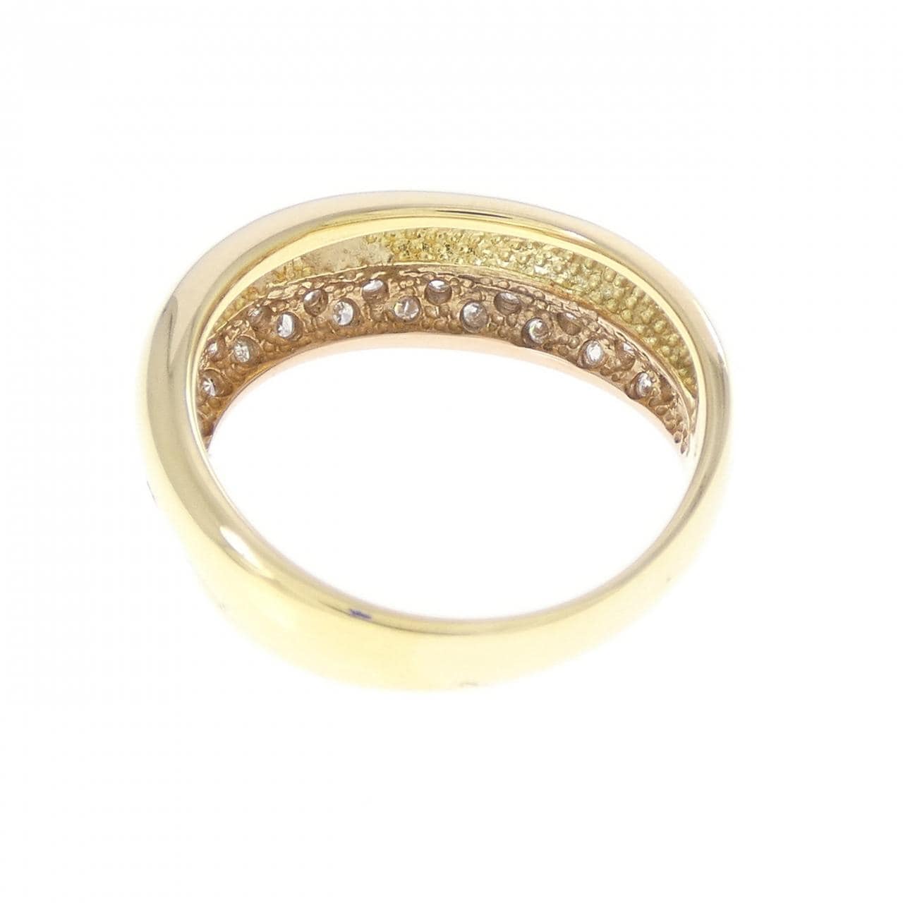 K18YG/K18PG ダイヤモンド ピンキーリング 0.20CT