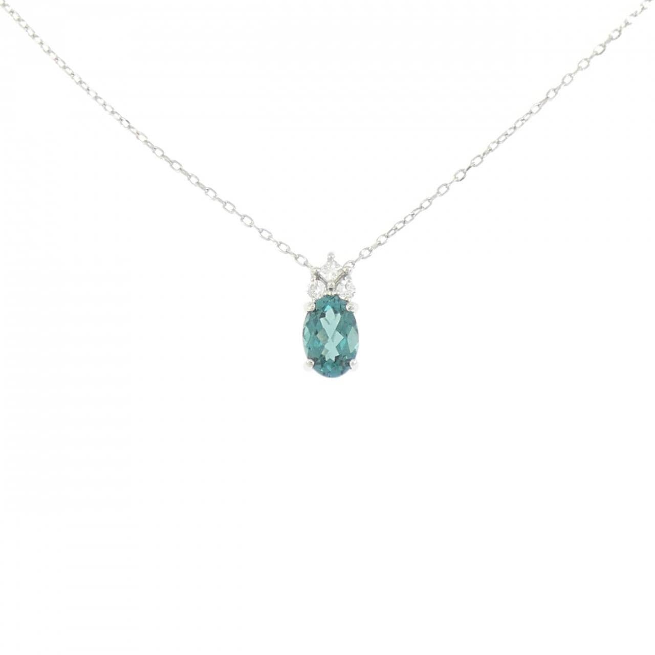 PT950 トルマリン ネックレス 0.40CT