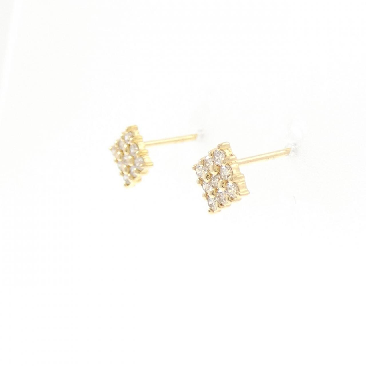 K18YG ダイヤモンド ピアス 0.18CT