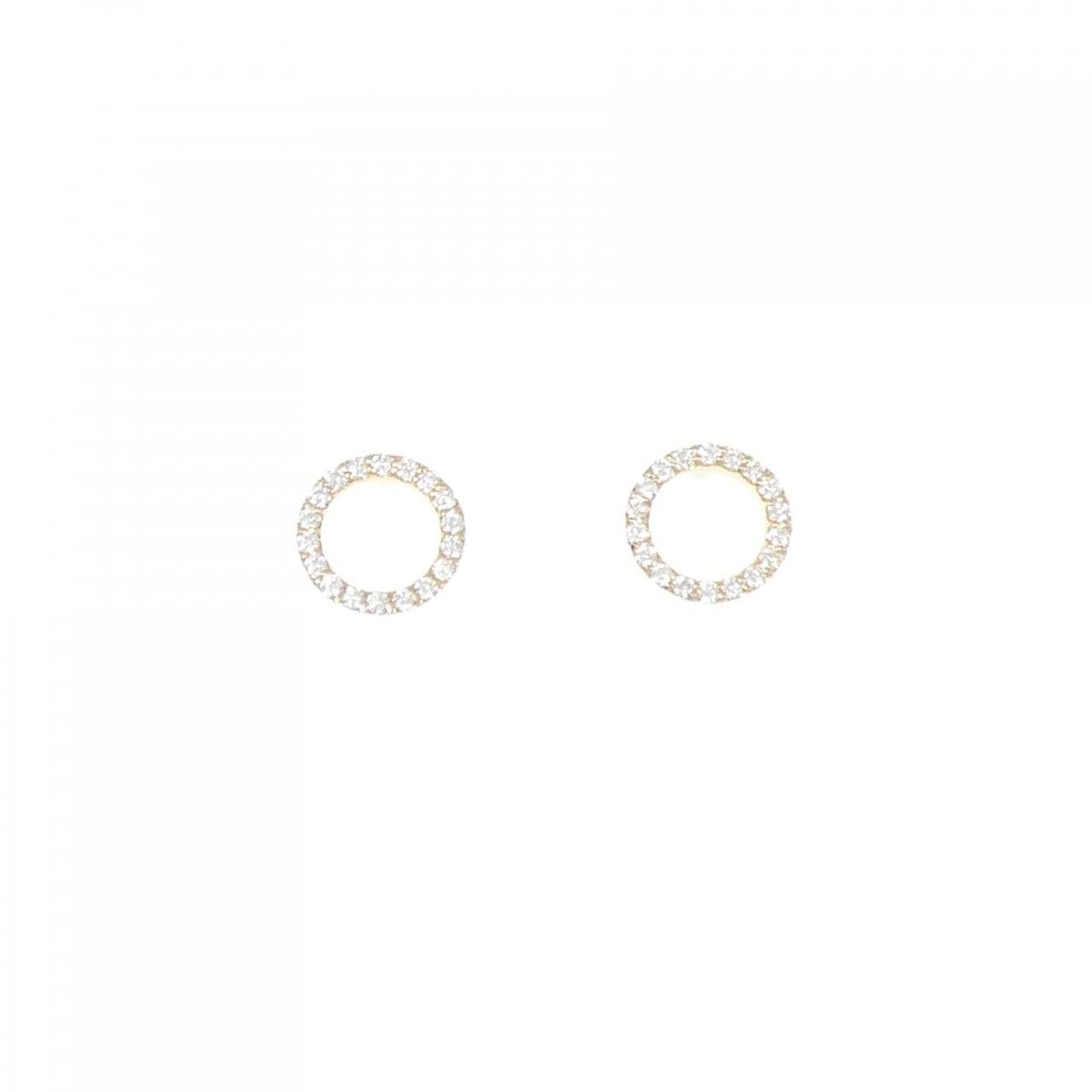 K18YG ダイヤモンド ピアス 0.17CT