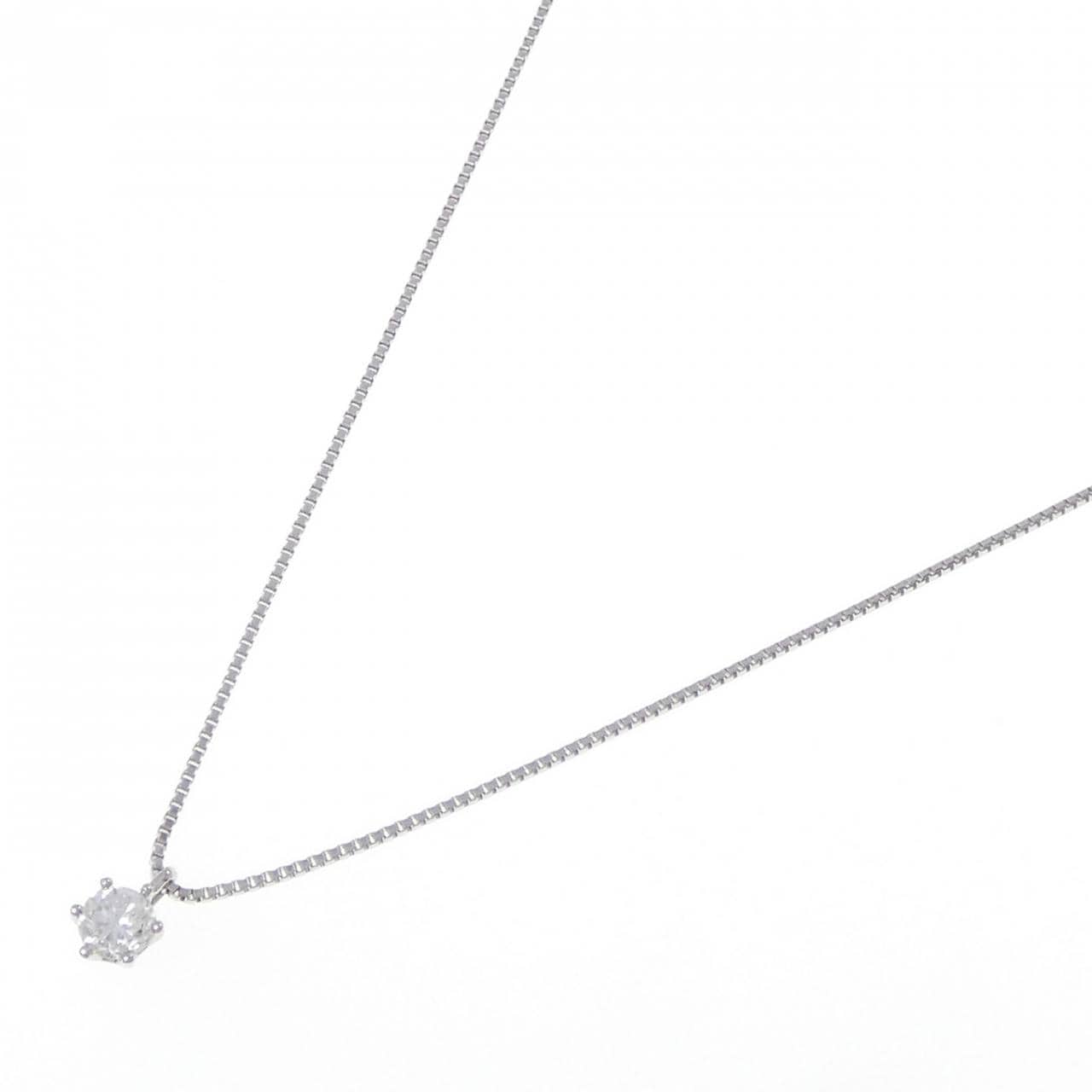 PT900/PT850 ソリティア ダイヤモンド ネックレス 0.327CT