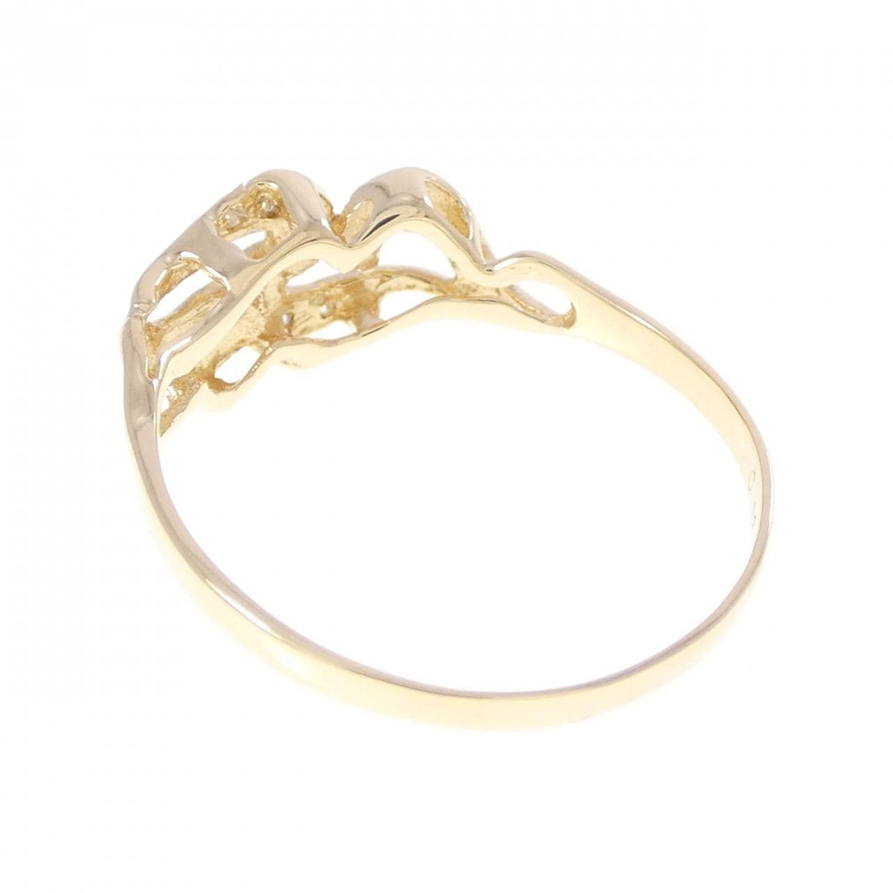 K18YG ダイヤモンド リング 0.03CT