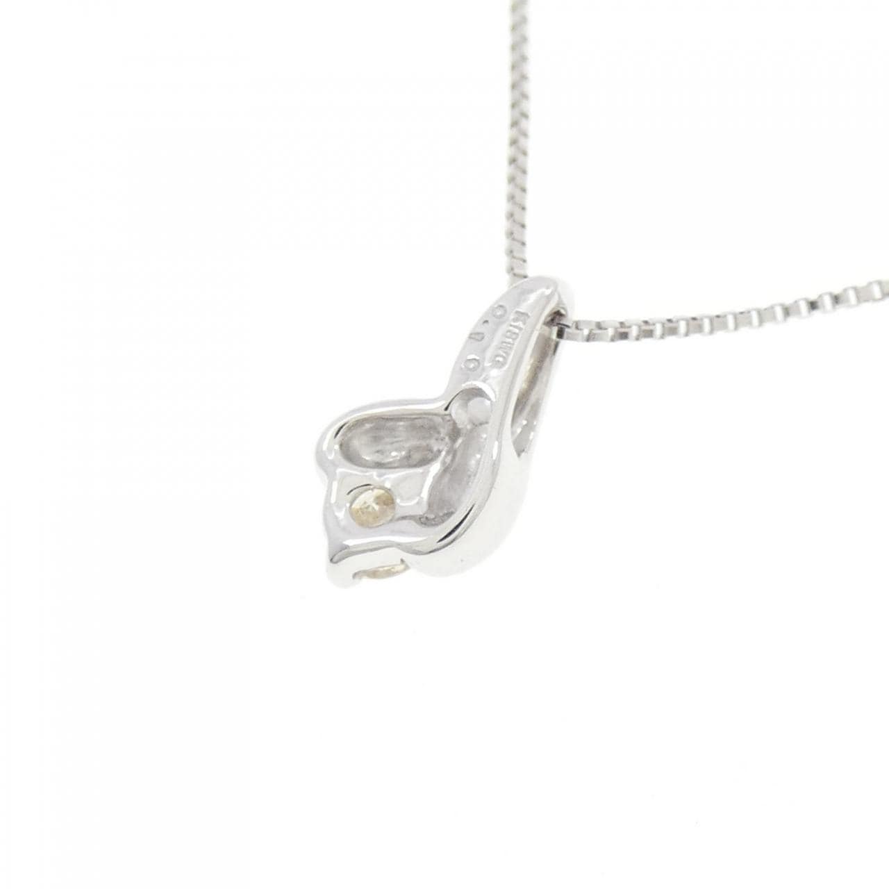 K18WG ダイヤモンド ネックレス 0.10CT