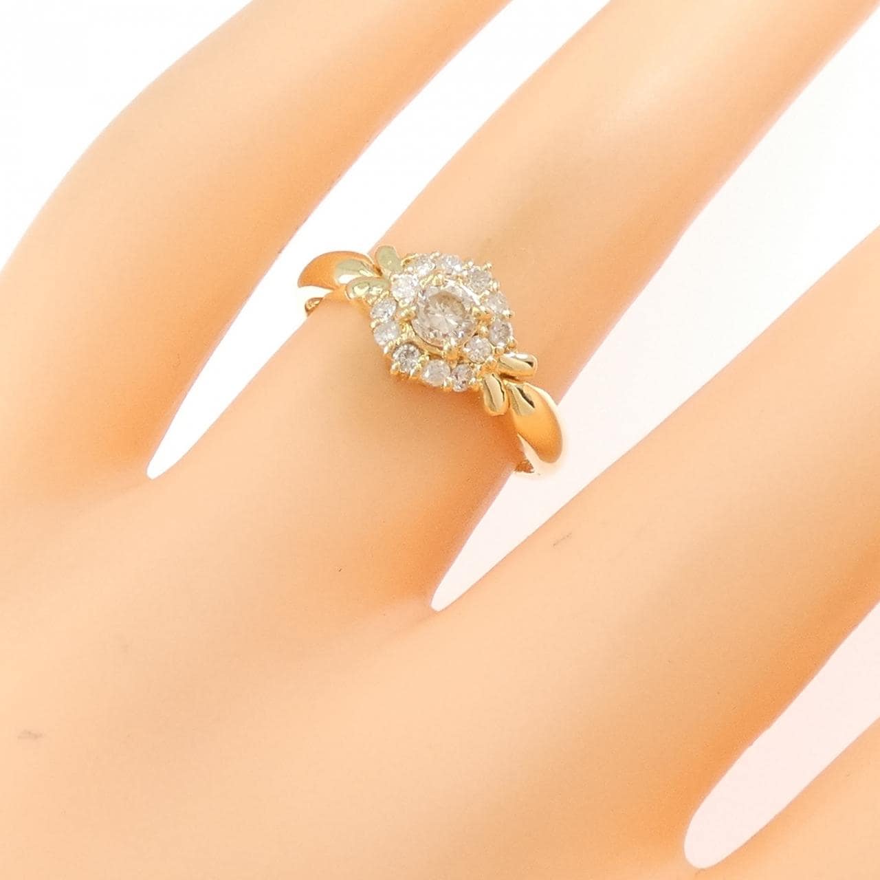 K18YG ダイヤモンド リング 0.20CT